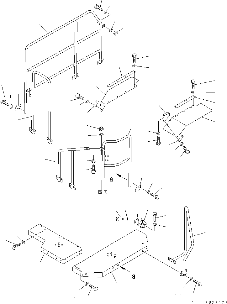 Dump Trucks Komatsu / HD405-6 S/N 1001-UP(hd405-6r) / GUARD (3/5)(#2001-)(150050 : 5003A)
