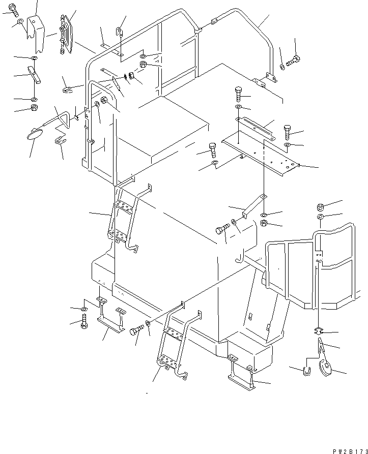 Dump Trucks Komatsu / HD405-6 S/N 1001-UP(hd405-6r) / GUARD (4/5)(#2001-)(150070 : 5004A)