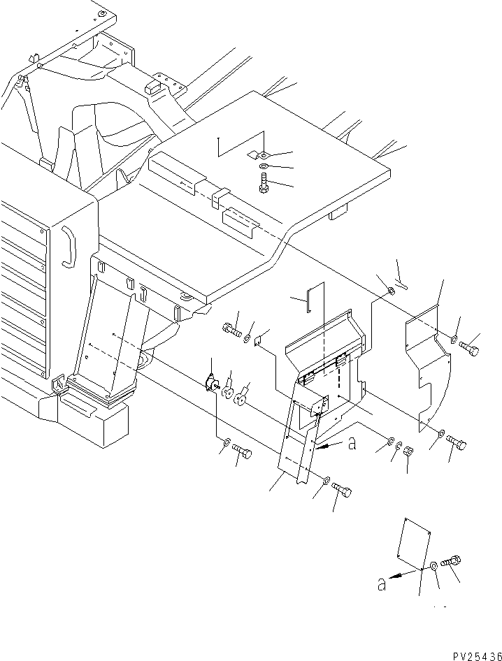 Dump Trucks Komatsu / HD405-6 S/N 1001-UP(hd405-6r) / ENGINE SIDE COVER (1/2)(#1001-1999)(150180 : 5081)