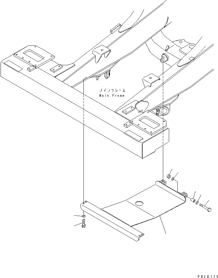 Dump Trucks Komatsu / HD405-6 S/N 1001-UP(hd405-6r) / ENGINE UNDER GUARD(#2001-)(150320 : 5103A)