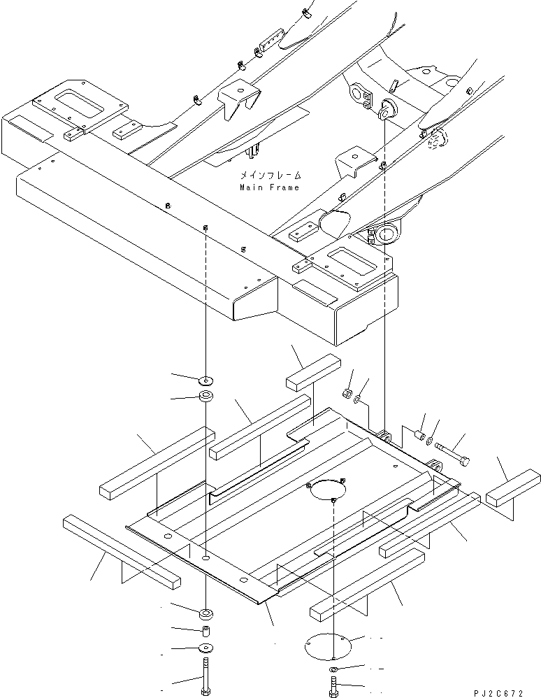 Dump Trucks Komatsu / HD405-6 S/N 1001-UP(hd405-6r) / ENGINE UNDER GUARD (LOW NOISE SPEC.)(#2029-)(150330 : 5105)