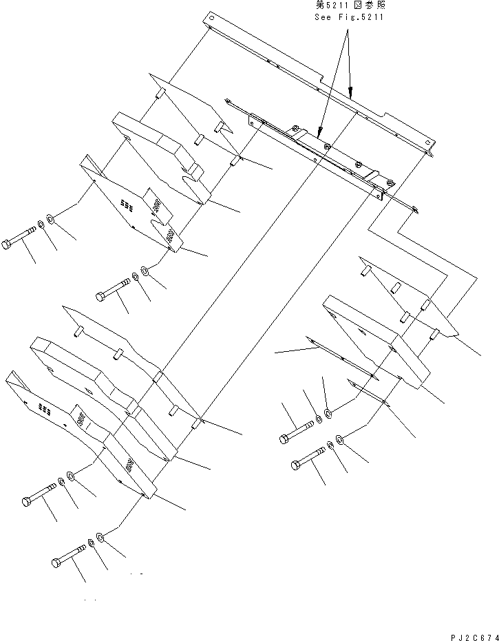 Dump Trucks Komatsu / HD405-6 S/N 1001-UP(hd405-6r) / EXHAUST PIPE COVER (2/2) (LOW NOISE SPEC.)(#2029-)(150390 : 5212)
