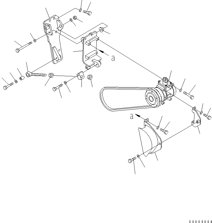 Dump Trucks Komatsu / HD405-6 S/N 1001-UP(hd405-6r) / AIR CONDITIONER (1/8) (AIR COMPRESSOR AND SERVICE CAN OF COOLING MEDIUM GAS)(#2083-)(150720 : 5521C)