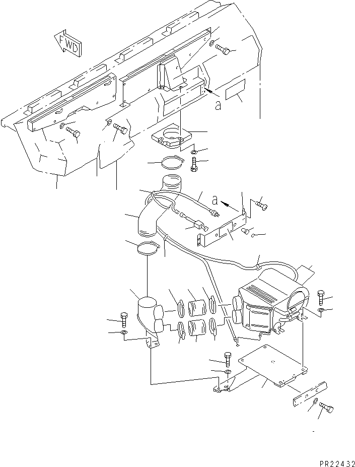 Dump Trucks Komatsu / HD405-6 S/N 1001-UP(hd405-6r) / CAR HEATER (2/3) (HEATER AND DEFROSTER)(150860 : 5572)