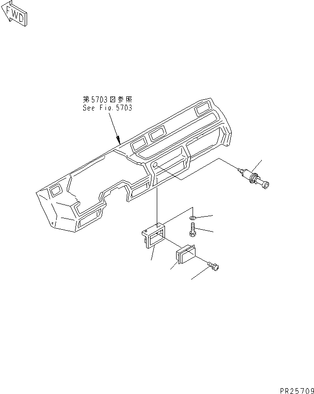 Dump Trucks Komatsu / HD405-6 S/N 1001-UP(hd405-6r) / CAB INTERIOR (CIGAR LIGHTER AND ASHTRAY)(#1055-)(150970 : 5715)