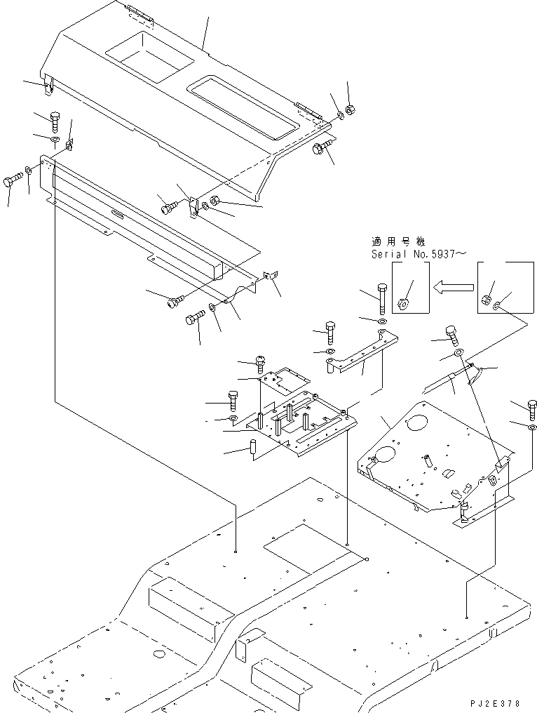 Dump Trucks Komatsu / HD405-6 S/N 1001-UP(hd405-6r) / CAB INTERIOR (REAR COVER)(#1055-2056)(151080 : 5741)