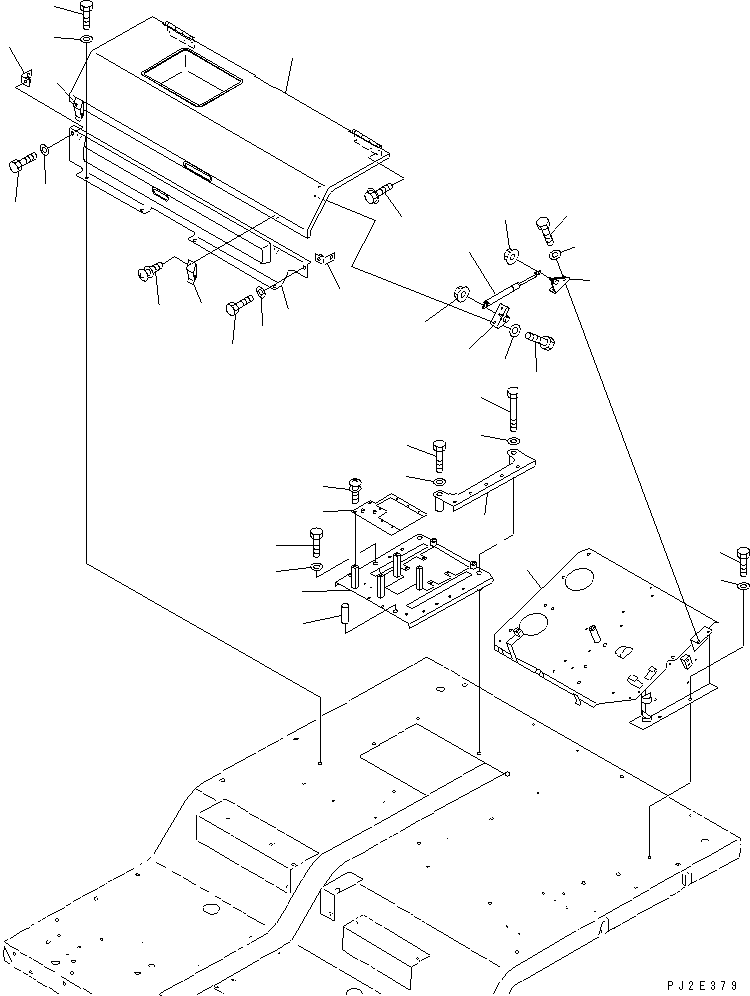 Dump Trucks Komatsu / HD405-6 S/N 1001-UP(hd405-6r) / CAB INTERIOR (REAR COVER)(#2057-)(151090 : 5741A)