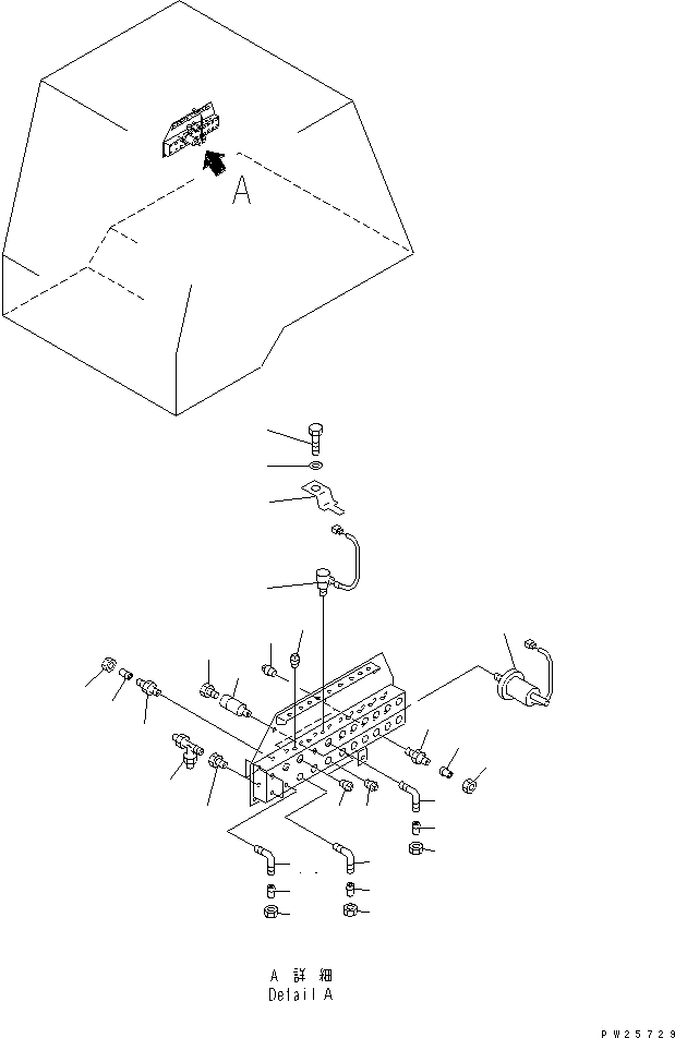 Dump Trucks Komatsu / HD405-6 S/N 1001-UP(hd405-6r) / CAB INTERIOR (AIR VALVE) (3/6) (WITH AUTO-SUSPENSION)(#1055-)(151180 : 5763)