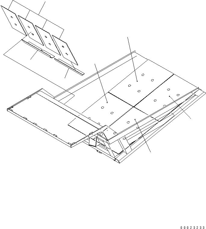Dump Trucks Komatsu / HD405-6 S/N 1001-UP(hd405-6r) / BODY LINER (FRONT AND BOTTOM)(210030 : 7011)