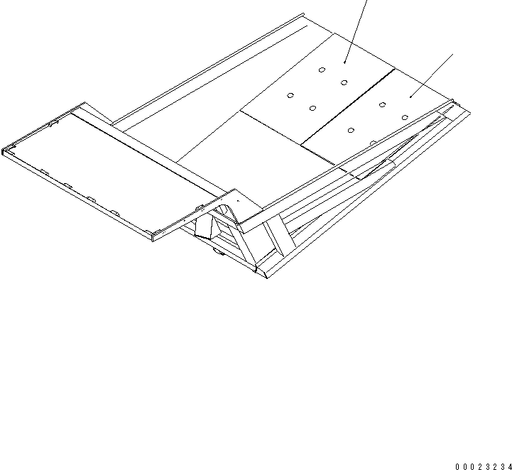 Dump Trucks Komatsu / HD405-6 S/N 1001-UP(hd405-6r) / BODY LINER (BOTTOM HALF)(210040 : 7013)