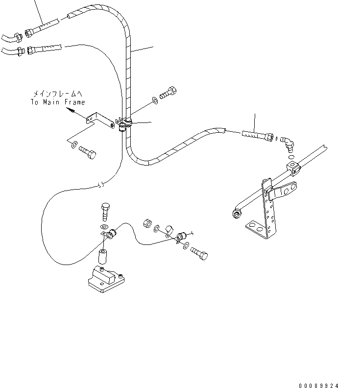 Komatsu parts book diagram for HD465-7R S/N 15001-15351 (W/O EGR): RADIATOR (STEERING OIL COOLER LINE)(#15173-)
