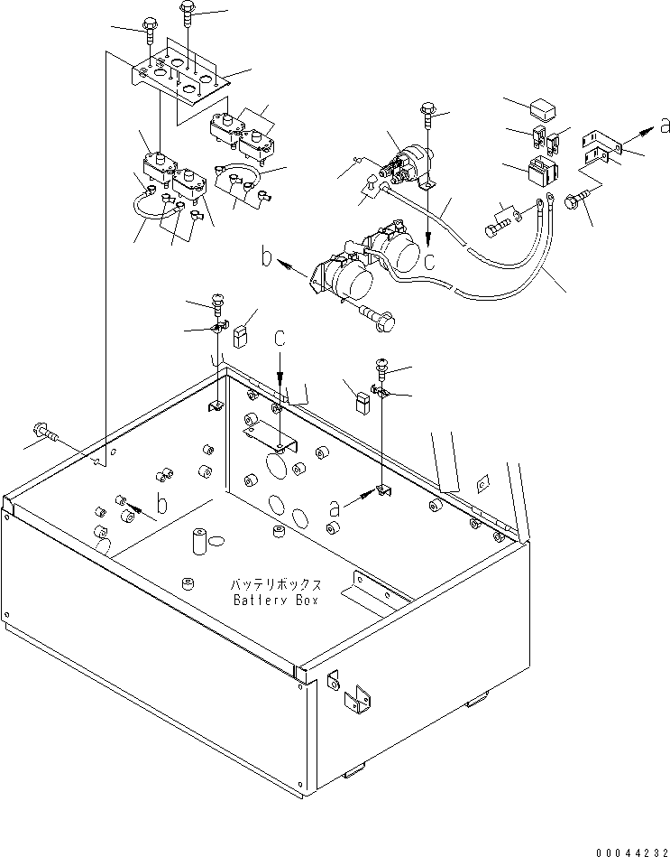 Komatsu parts book diagram for HD465-7R S/N 15001-15351 (W/O EGR): BATTERY (CIRCUIT BREAKER)(#15025-)