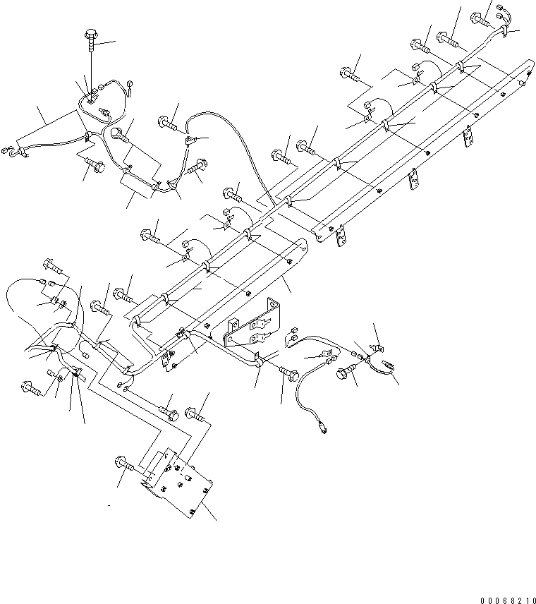 Komatsu parts book diagram for HD465-7R S/N 15001-15351 (W/O EGR): ELECTRICAL SYSTEM (SENSOR AND HARNESS MOUNTING PARTS) (FOR SAND PROTECTION)(#15025-)