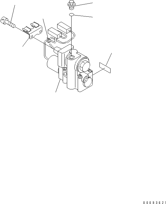 Komatsu parts book diagram for HD465-7R S/N 15001-15351 (W/O EGR): ECMV ASS'Y (3/3)(#15001-)