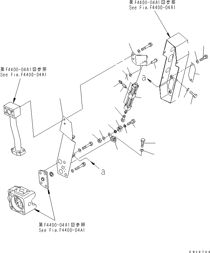 Komatsu parts book diagram for HD465-7R S/N 15001-15351 (W/O EGR): FRONT AXLE (L.H.) (SUSPENSION) (2/3) (AUTO SUSPENSION)(#15001-)