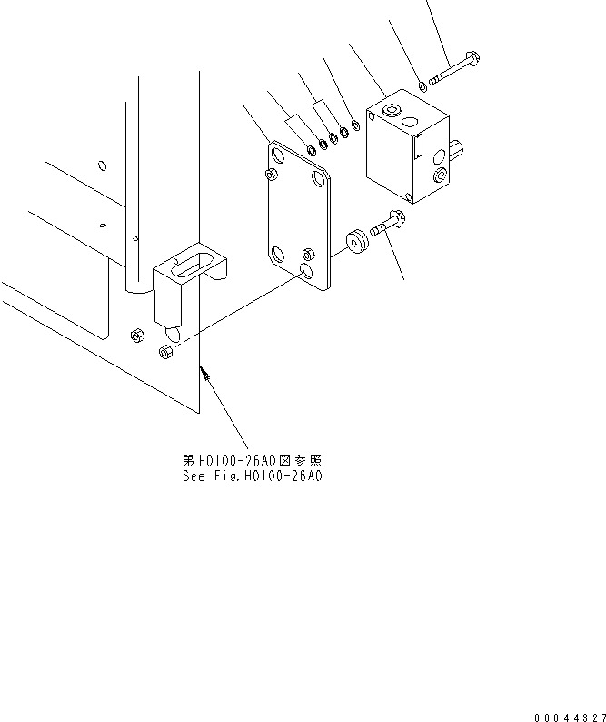 Komatsu parts book diagram for HD465-7R S/N 15001-15351 (W/O EGR): ACCUMULATOR PIPING (CHARGE VALVE AND RELATED PARTS)(#15001-15024)