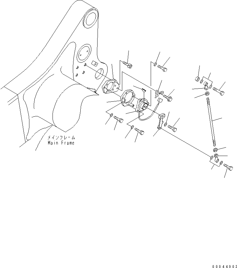 Komatsu parts book diagram for HD465-7R S/N 15001-15351 (W/O EGR): POSITIONER(#15001-15024)