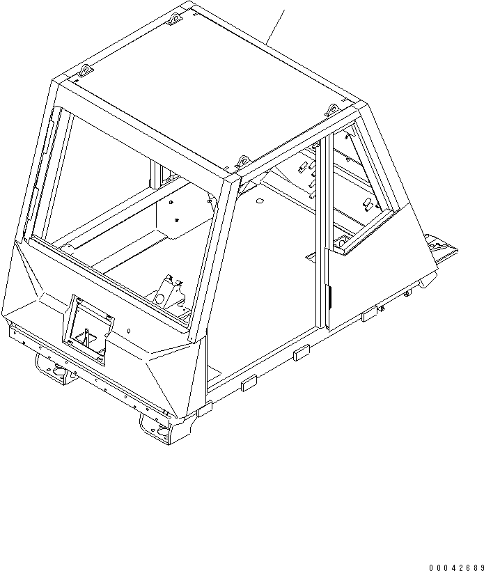 Komatsu parts book diagram for HD465-7R S/N 15001-15351 (W/O EGR): OPERATOR'S CAB (CAB)(#15001-)