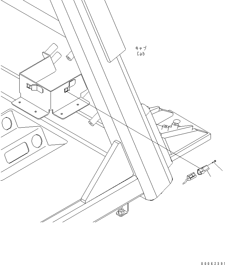 Komatsu parts book diagram for HD465-7R S/N 15001-15351 (W/O EGR): FLOOR (PAYLOAD METER ANGLE SENSOR LESS PARTS)(#15001-)