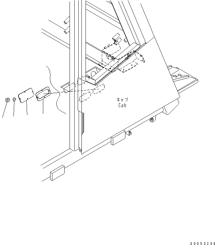 Komatsu parts book diagram for HD465-7R S/N 15001-15351 (W/O EGR): FLOOR (CONNECTOR PLUG)(#15001-)