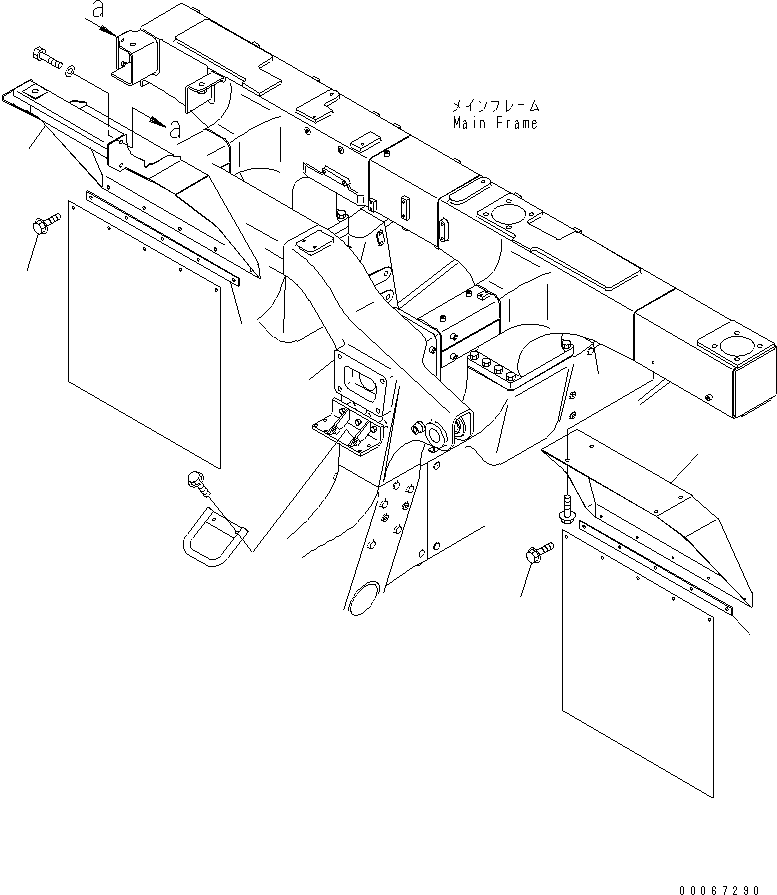 Komatsu parts book diagram for HD465-7R S/N 15001-15351 (W/O EGR): FENDER(#15025-)