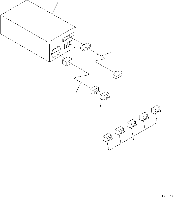 Komatsu parts book diagram for HD465-7R S/N 15001-15351 (W/O EGR): CARD READER (PLM) (FOR 180-250V)(#15001-)