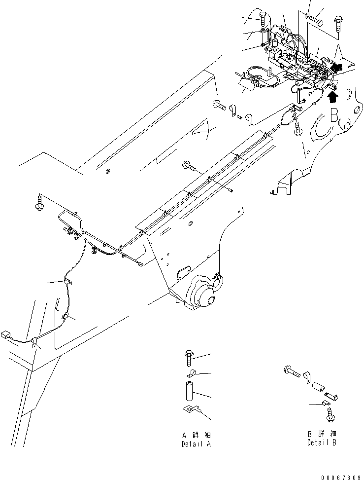 Komatsu parts book diagram for HD465-7R S/N 15001-15351 (W/O EGR): ASR CHASSIS (ASR VALVE) (ELECTRICAL SYSTEM)(#15025-)
