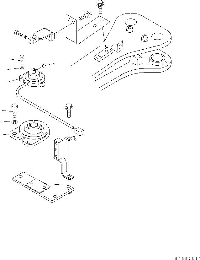 Komatsu parts book diagram for HD465-7R S/N 15001-15351 (W/O EGR): ASR CHASSIS (ANGLE SENSOR)(#15025-)