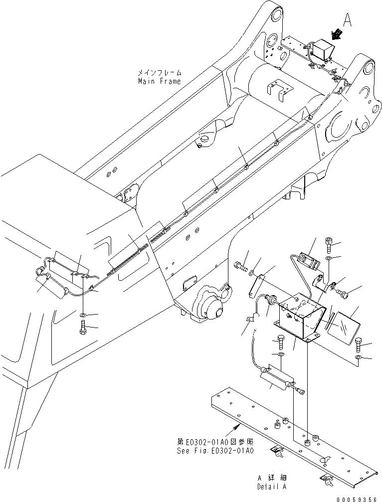Komatsu parts book diagram for HD465-7R S/N 15001-15351 (W/O EGR): REAR MONITOR(#15001-15024)