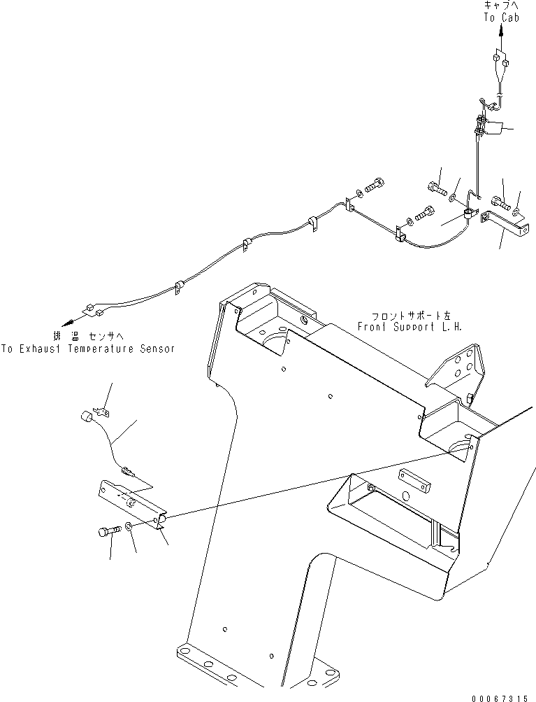 Komatsu parts book diagram for HD465-7R S/N 15001-15351 (W/O EGR): VEHICLE HEALTH MONITORING SYSTEM (ELECTRICAL WIRING ? 1/2)(#15025-)