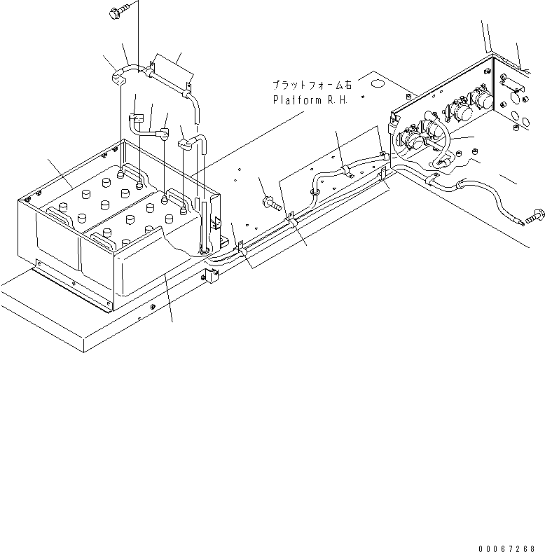 Dump Trucks Komatsu / HD605-7R S/N 15001-15351 (W/O EGR)(hd605-1c) / PLATFORM SUB ASS