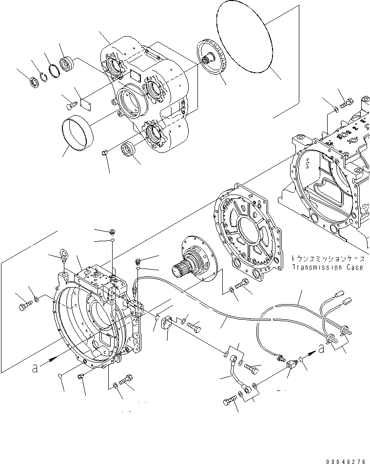 Dump Trucks Komatsu / HD605-7R S/N 15001-15351 (W/O EGR)(hd605-1c) / TORQUE CONVERTER (3/3) (REAR HOSING AND P.T.O.)(#15001-)(150310 : F3310-53A0)