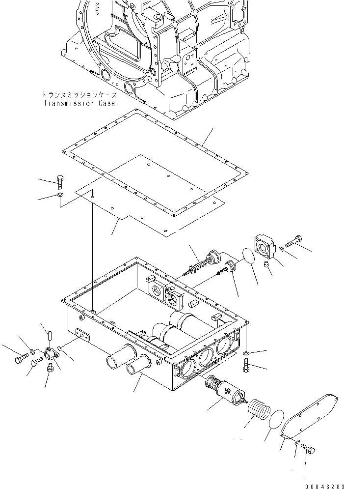 Dump Trucks Komatsu / HD605-7R S/N 15001-15351 (W/O EGR)(hd605-1c) / TRANSMISSION OIL TANK(#15001-)(150430 : F3320-60A0)