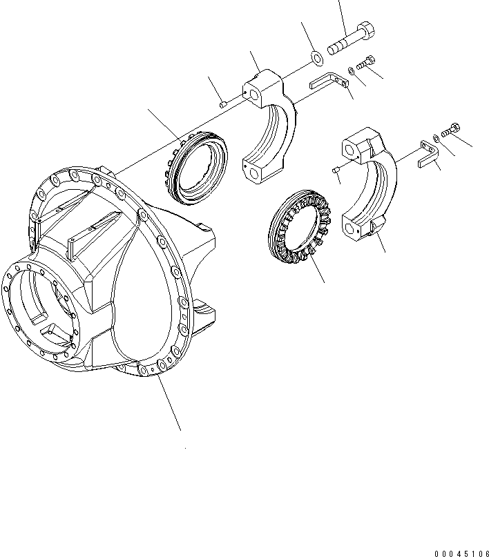 Dump Trucks Komatsu / HD605-7R S/N 15001-15351 (W/O EGR)(hd605-1c) / REAR AXLE (REAR DIFFERENTIAL) (1/4)(#15001-)(150500 : F3500-01A0)