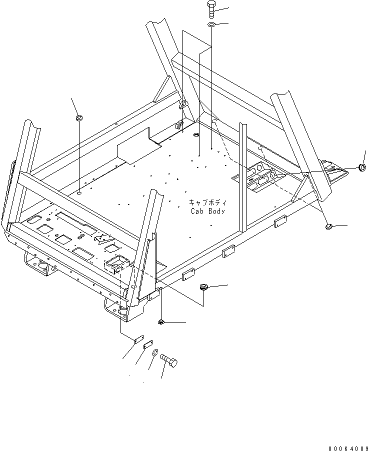 Dump Trucks Komatsu / HD605-7R S/N 15001-15351 (W/O EGR)(hd605-1c) / FLOOR (FLOOR RELATED PARTS)(#15001-)(270240 : K0200-21A0)