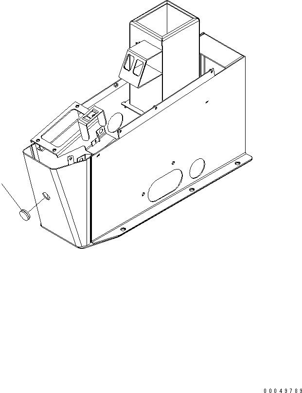 Dump Trucks Komatsu / HD605-7R S/N 15001-15351 (W/O EGR)(hd605-1c) / FLOOR (CONSOLE BOX) (12V DC LESS)(#15001-)(270550 : K0200-53A0)
