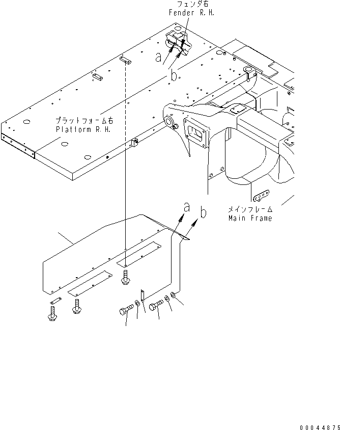 Dump Trucks Komatsu / HD605-7R S/N 15001-15351 (W/O EGR)(hd605-1c) / PLATFORM RELATED PARTS (MUD GUARD)(#15001-15024)(300030 : L3100-02A0)