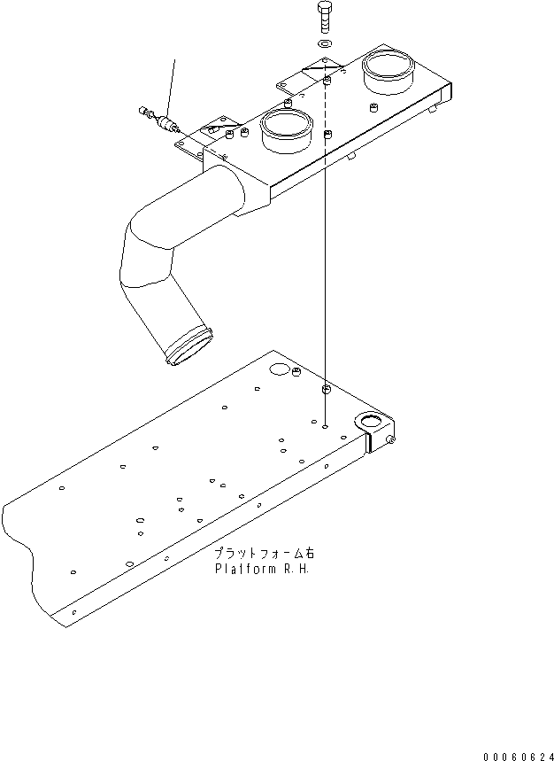 Dump Trucks Komatsu / HD605-7R S/N 15001-15351 (W/O EGR)(hd605-1c) / PLATFORM SUB ASS