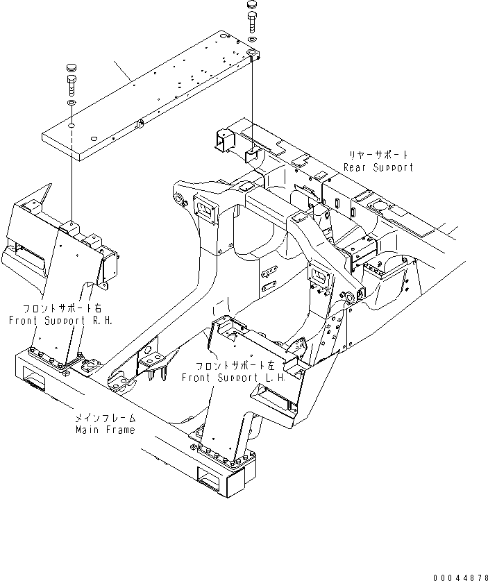 Dump Trucks Komatsu / HD605-7R S/N 15001-15351 (W/O EGR)(hd605-1c) / PLATFORM SUB ASS