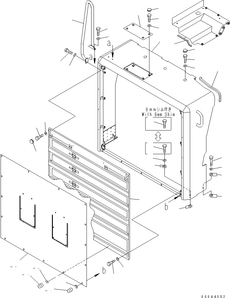 Dump Trucks Komatsu / HD605-7R S/N 15001-15351 (W/O EGR)(hd605-1c) / RADIATOR GUARD (WITH CURTAIN)(#15001-15024)(330020 : M3110-01A1)