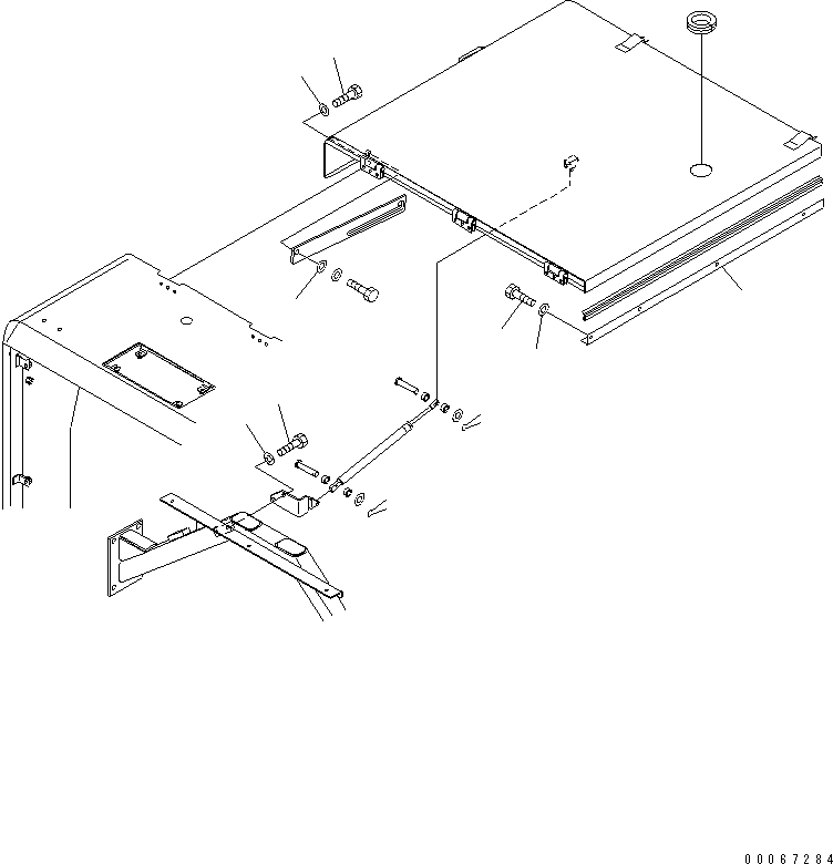 Dump Trucks Komatsu / HD605-7R S/N 15001-15351 (W/O EGR)(hd605-1c) / HOOD (LINE)(#15025-)(330250 : M3141-03B0)