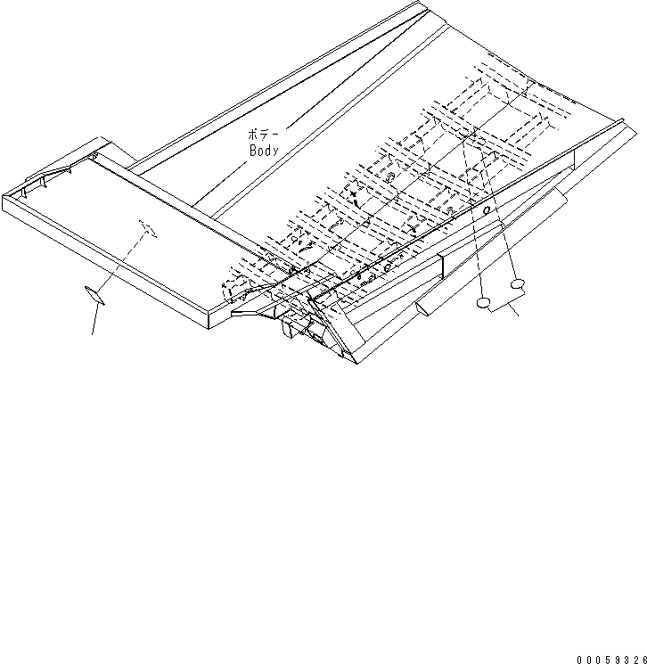 Dump Trucks Komatsu / HD605-7R S/N 15001-15351 (W/O EGR)(hd605-1c) / BODY (HEATING LESS)(#15001-)(390030 : T3100-02A1)