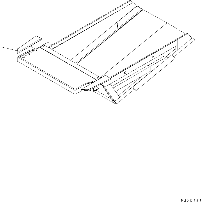Dump Trucks Komatsu / HD605-7R S/N 15001-15351 (W/O EGR)(hd605-1c) / PLAFORM GUARD (WITHOUT BODY)(#15001-)(390210 : T3310-01A0)