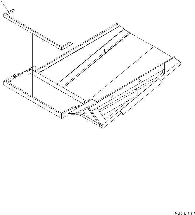 Dump Trucks Komatsu / HD605-7R S/N 15001-15351 (W/O EGR)(hd605-1c) / BODY (300MM SPILL GUARD)(#15001-)(390050 : T3100-02A3)