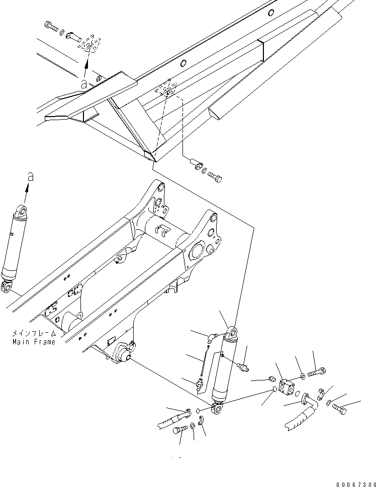 Dump Trucks Komatsu / HD605-7R S/N 15001-15351 (W/O EGR)(hd605-1c) / HOIST CYLINDER (L.H.)(#15025-)(390180 : T3130-01B0)