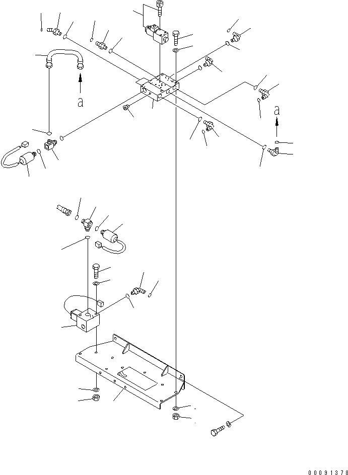 Dump Trucks Komatsu / HD605-7R S/N 15001-15351 (W/O EGR)(hd605-1c) / ASR/ABS CHASSIS (ASR VALVE)(#15340-)(480270 : W3124-01B1)