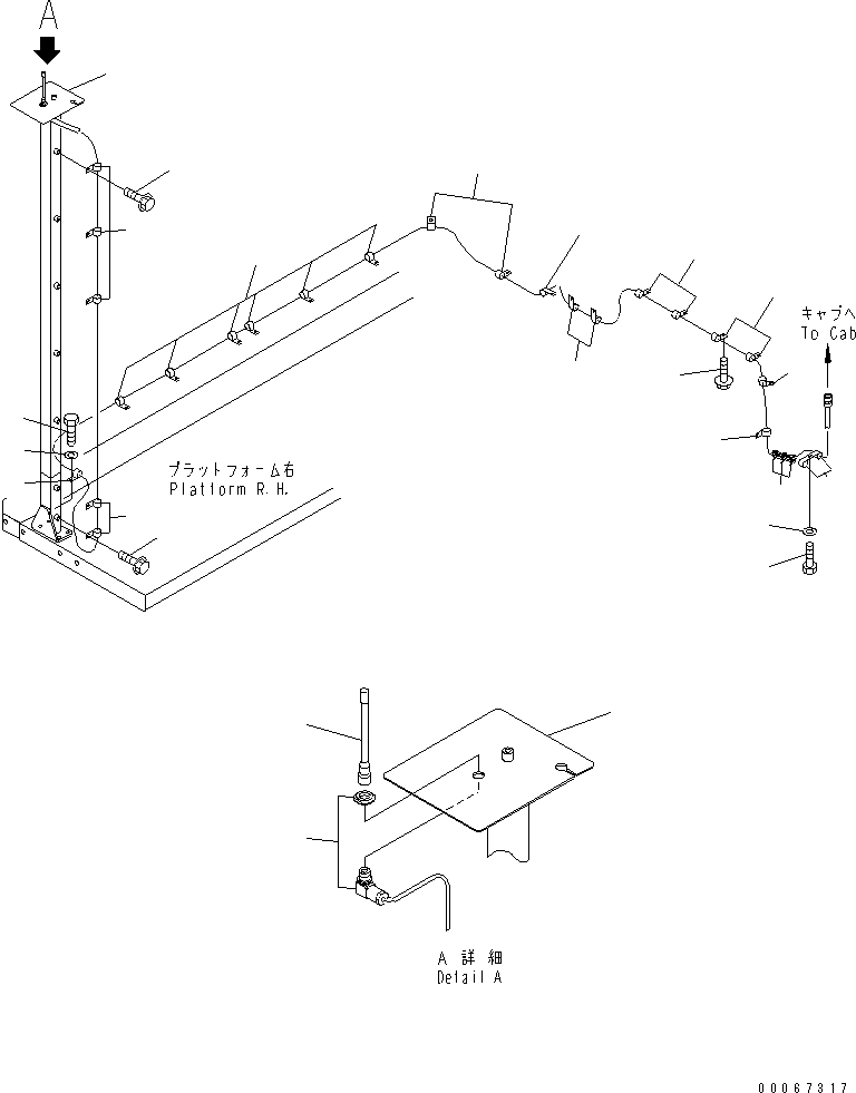 Dump Trucks Komatsu / HD605-7R S/N 15001-15351 (W/O EGR)(hd605-1c) / VEHICLE HEALTH MONITORING SYSTEM (ANTENNA AND RELATED PARTS) (WITH ORBCOM)(#15025-)(480540 : W3157-03B1)