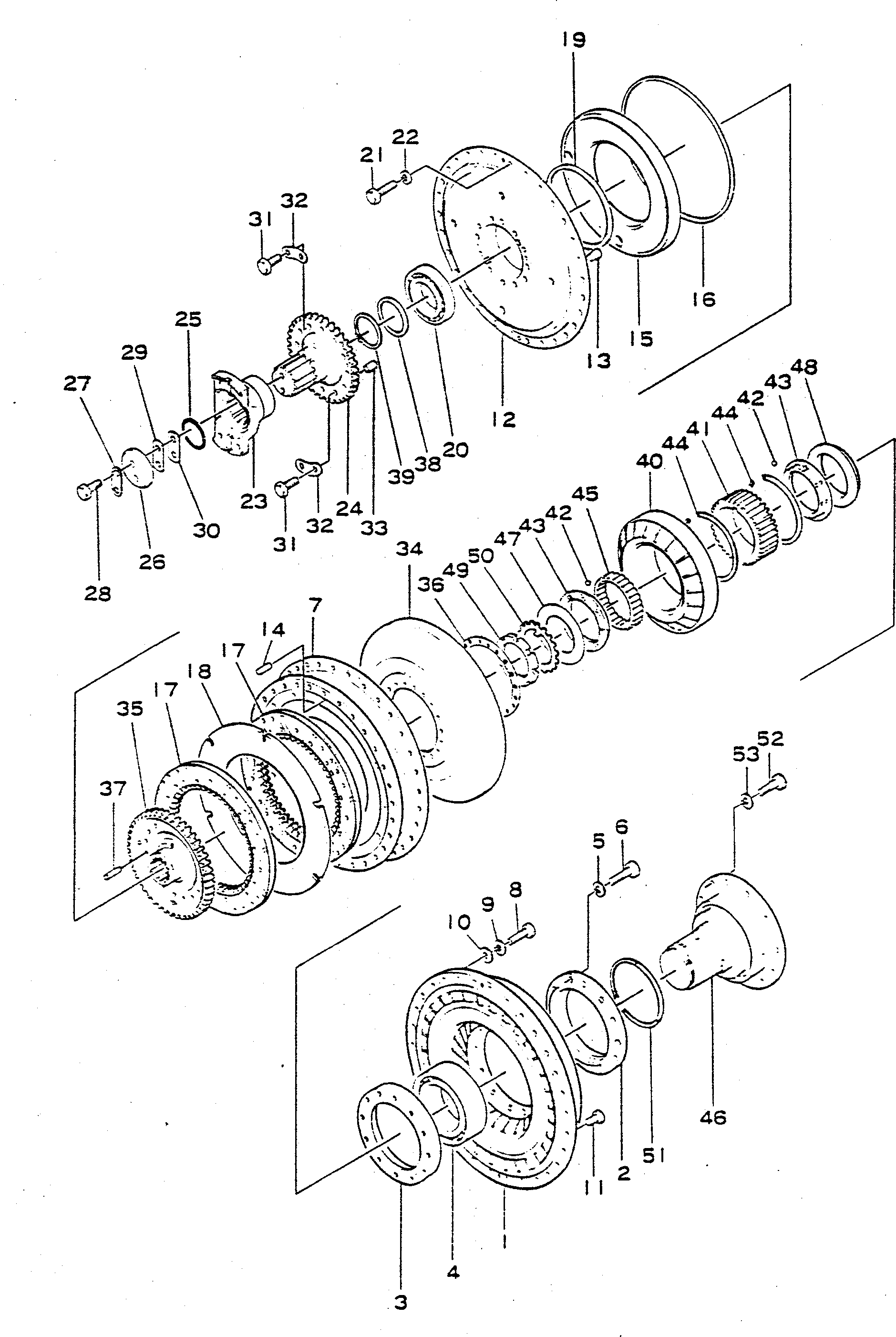 Dump Trucks Komatsu / HD680-2 S/N 1002-UP(hd680-2c) / PUMP ? STATOR AND TURBINE (TCS47-1A)(#K1001-K1074)(060060 : 223)
