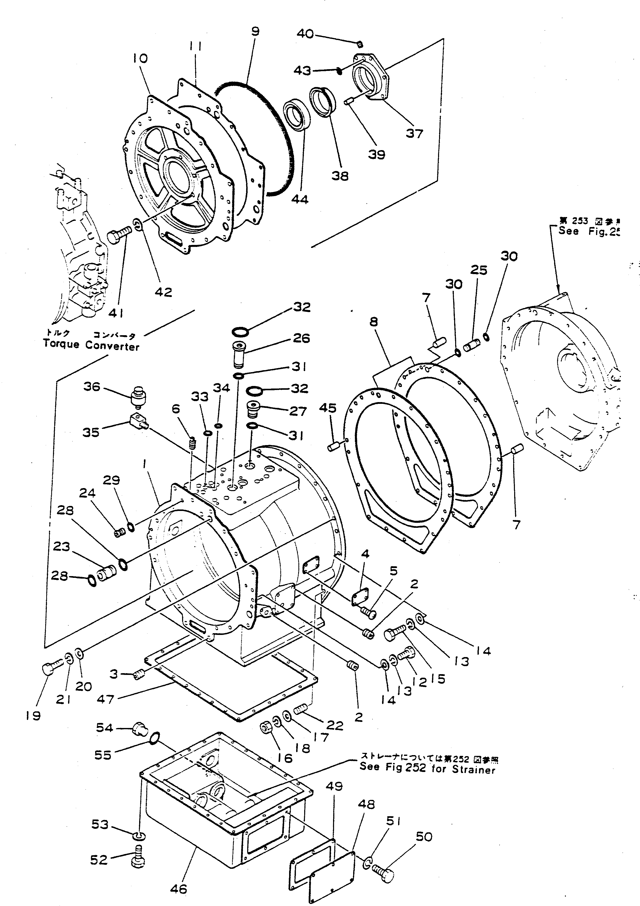 Dump Trucks Komatsu / HD680-2 S/N 1002-UP(hd680-2c) / TRANSMISSION CASE(060130 : 251)