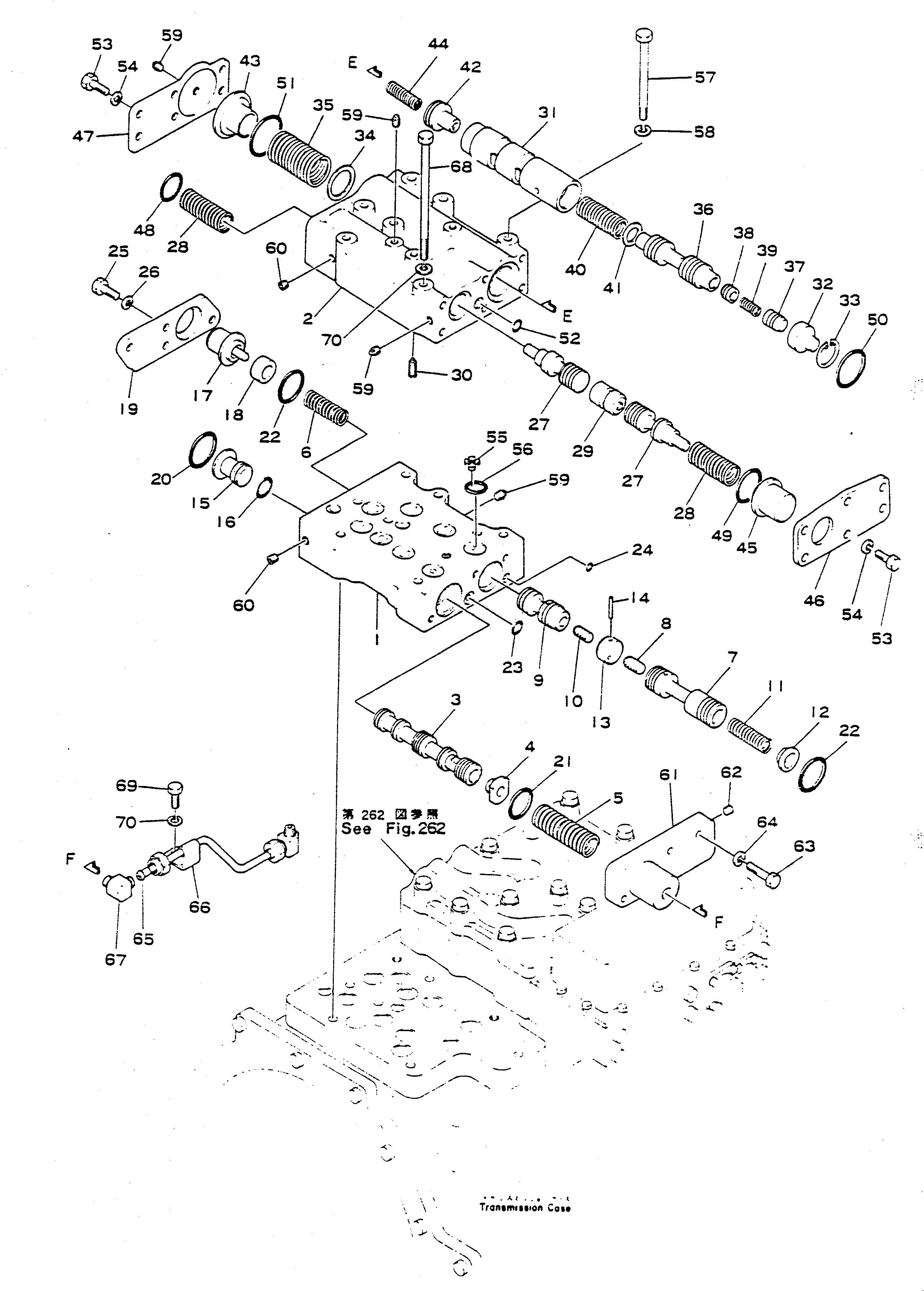 Dump Trucks Komatsu / HD680-2 S/N 1002-UP(hd680-2c) / TRANSMISSION VALVE (1/2)(060180 : 261)
